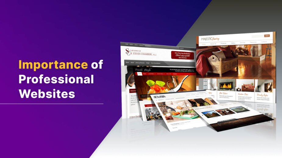 Importance of Professional Websites Importance of Professional Websites